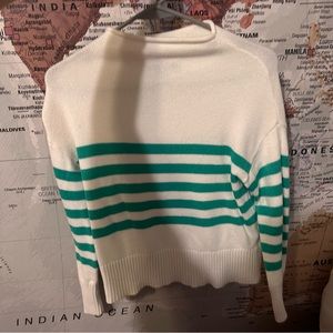 STRIPED GREEN SWEATER